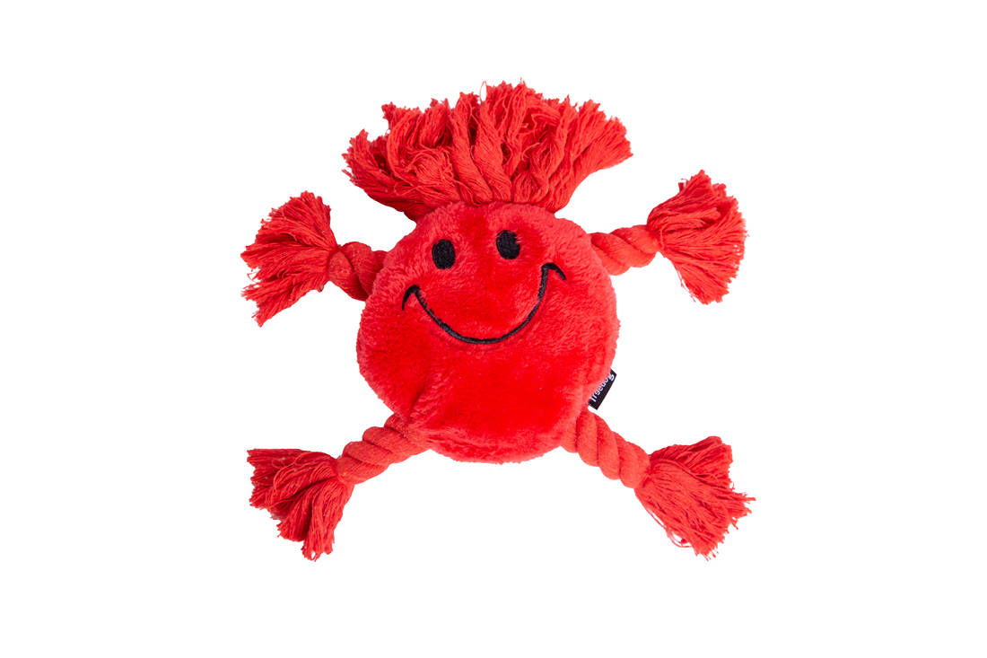 Peluche Happy emoji - Rouge – Animalerie Maroc